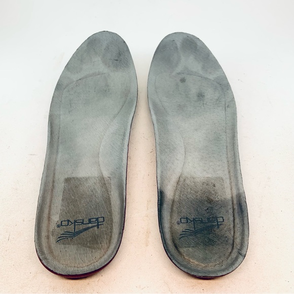 Dansko Black Nubuck Kendra Low Wedge Mary Janes, size 39 8.5 9 - Picture 7 of 12